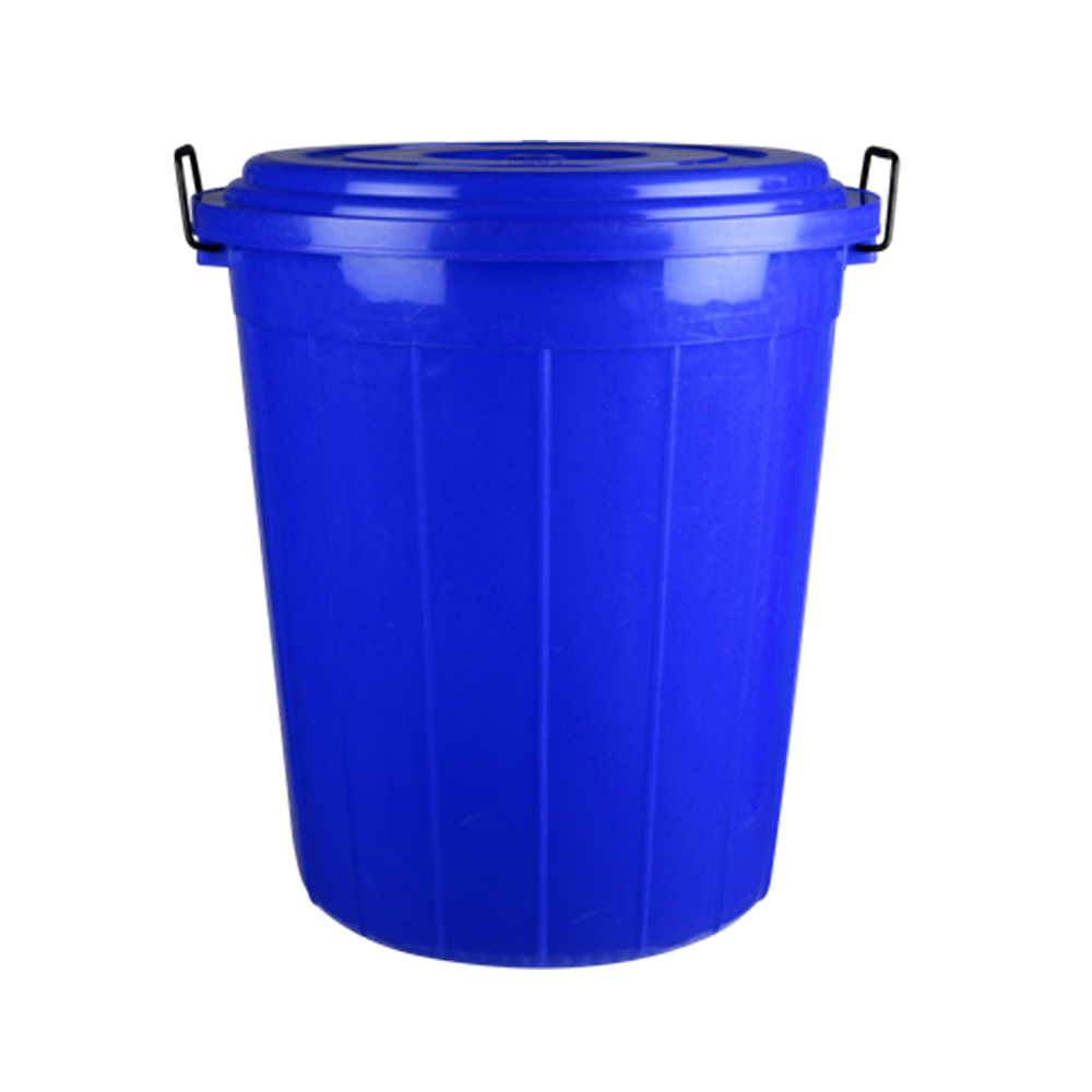 Plastic Drum With Lid (60 Ltr) (Blue)